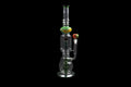 16" 740GR. 2 CHAMBER MID ZIGZAG SWIRL DESIGN GREEN GLASS WATER PIPE W/ ZIGZAG BOWL