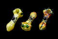 5" 140Gr. Top Beads Middle Insect Colored Glass Pipe