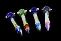 4.5"  Color Head Spiral Lining Glass Pipe (Mystery Color)