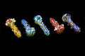 4.5" 125Gr. 2 Marbles Lining Glass Pipe (Mystery Color)