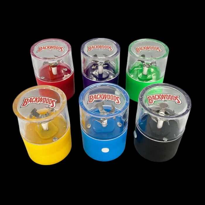 Backwoods Mixed Colored Electric Grinder Black, Blue, Red, Yellow, Purple, Green