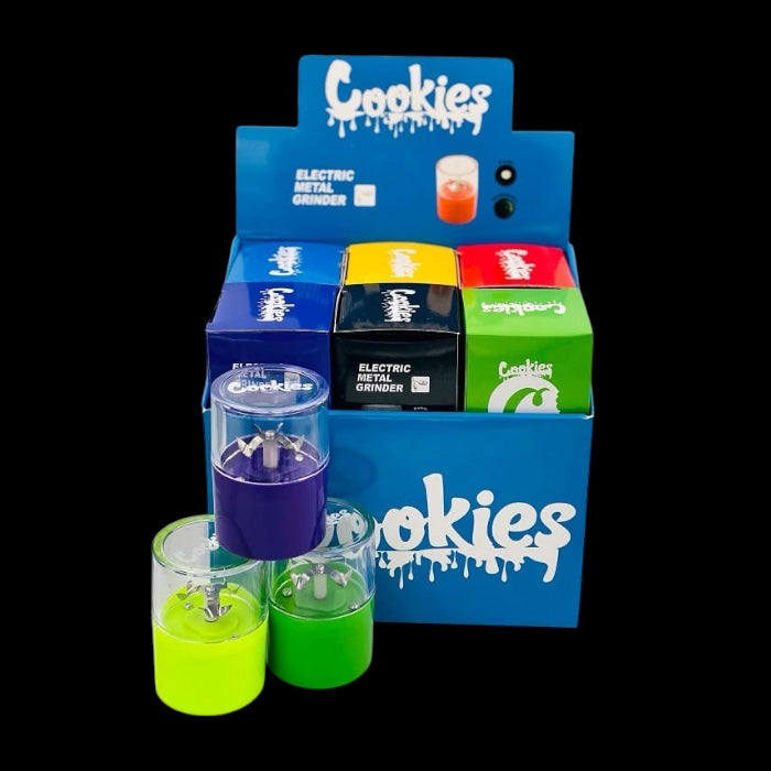 Cookies Mixed Colored Electric Grinder Blue, Red, Black, Yellow, Purple, Green