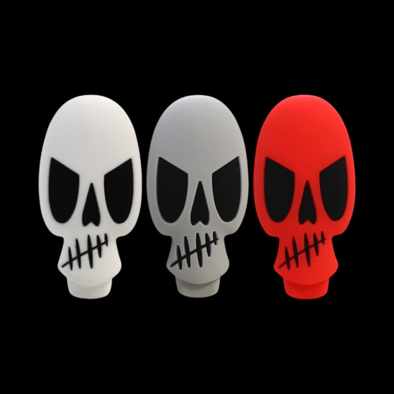 3" Skull Colored Silicone Hand Pipe 1pc (Mystery Color)