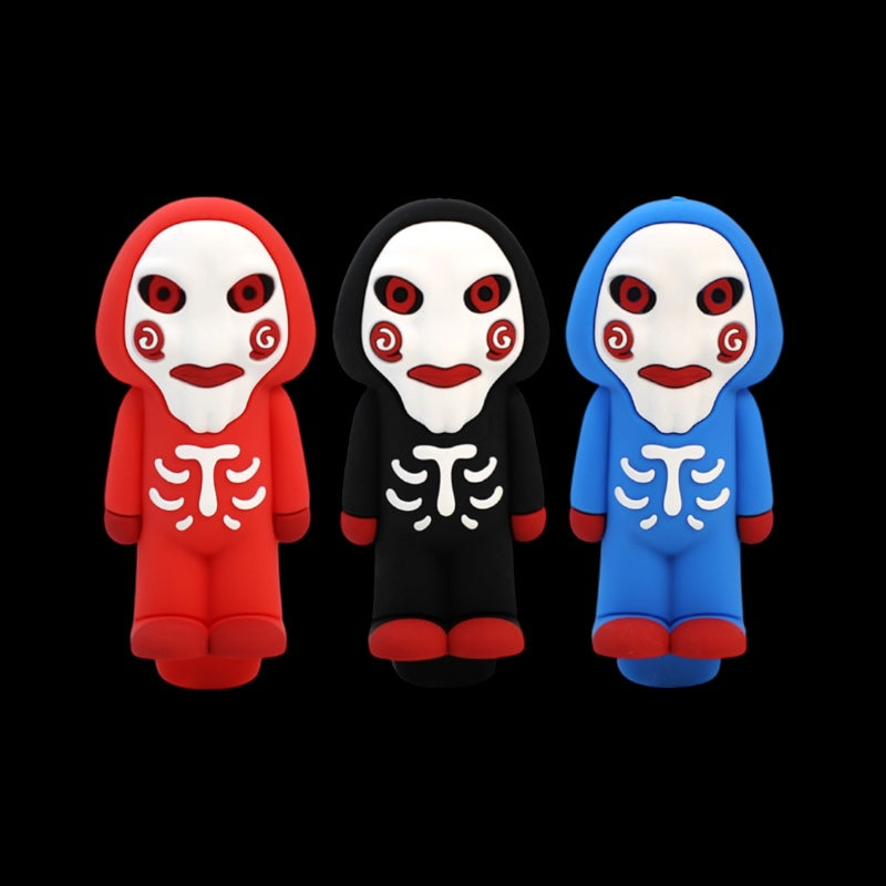 3" Billy Puppet Colored Silicone Hand Pipe 1pc (Mystery Color)