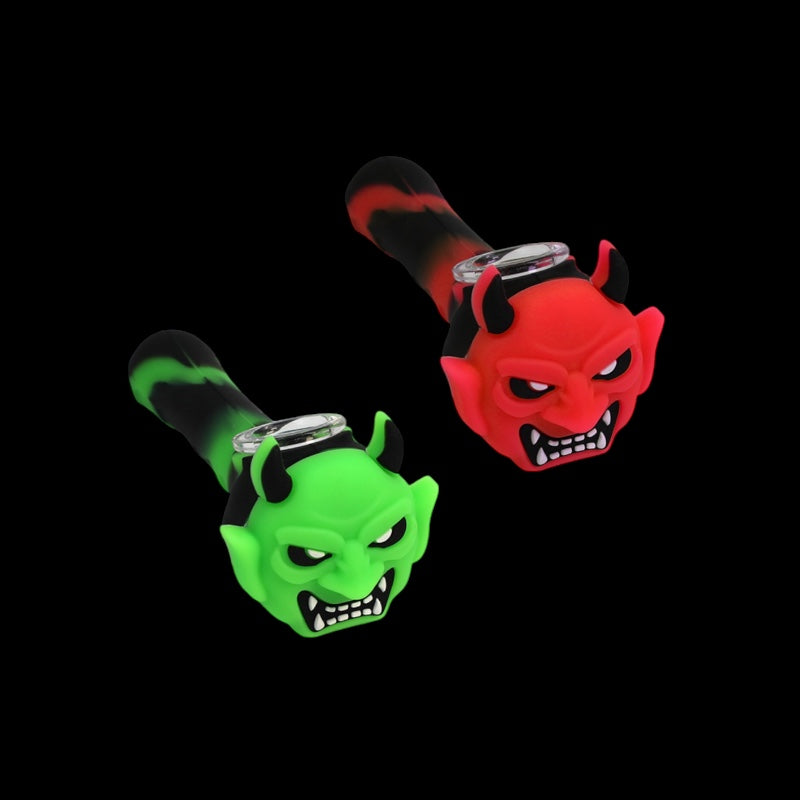 3.5" Demon Colored Silicone Hand Pipe (Mystery Color)
