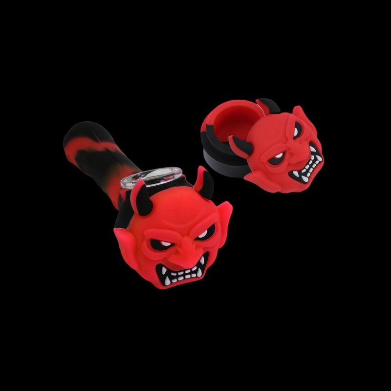 3.5" Demon Colored Silicone Hand Pipe (Mystery Color)