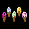 4.5" Ice Cream Silicone Pipe w/ Glass Bowl 1pc (Mystery Color)