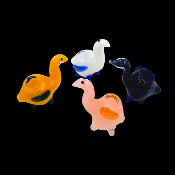 Colored Mini Duck Animal Glass Pipe (Mystery Color)