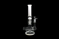 12" 670Gr. Inverted T Multi Arm Perc White Glass Water Pipe W/ Bowl
